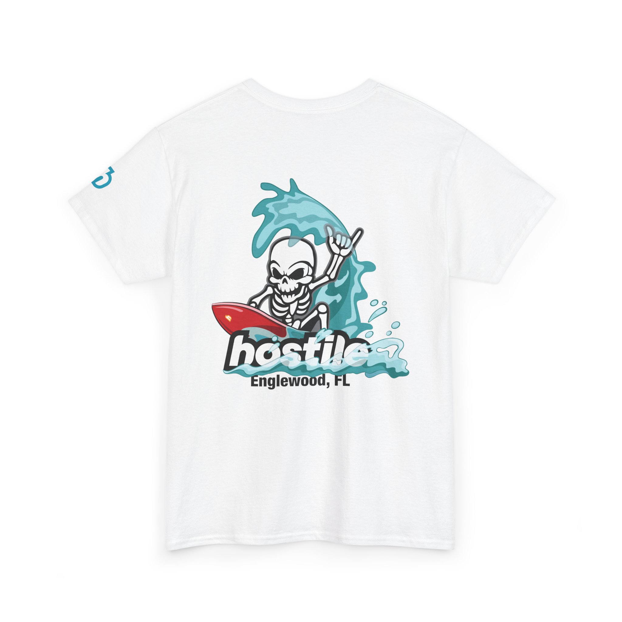 New Englewood FL Surf T-Shirt by Hostileride | Coastal Rebel Tee - Image 8