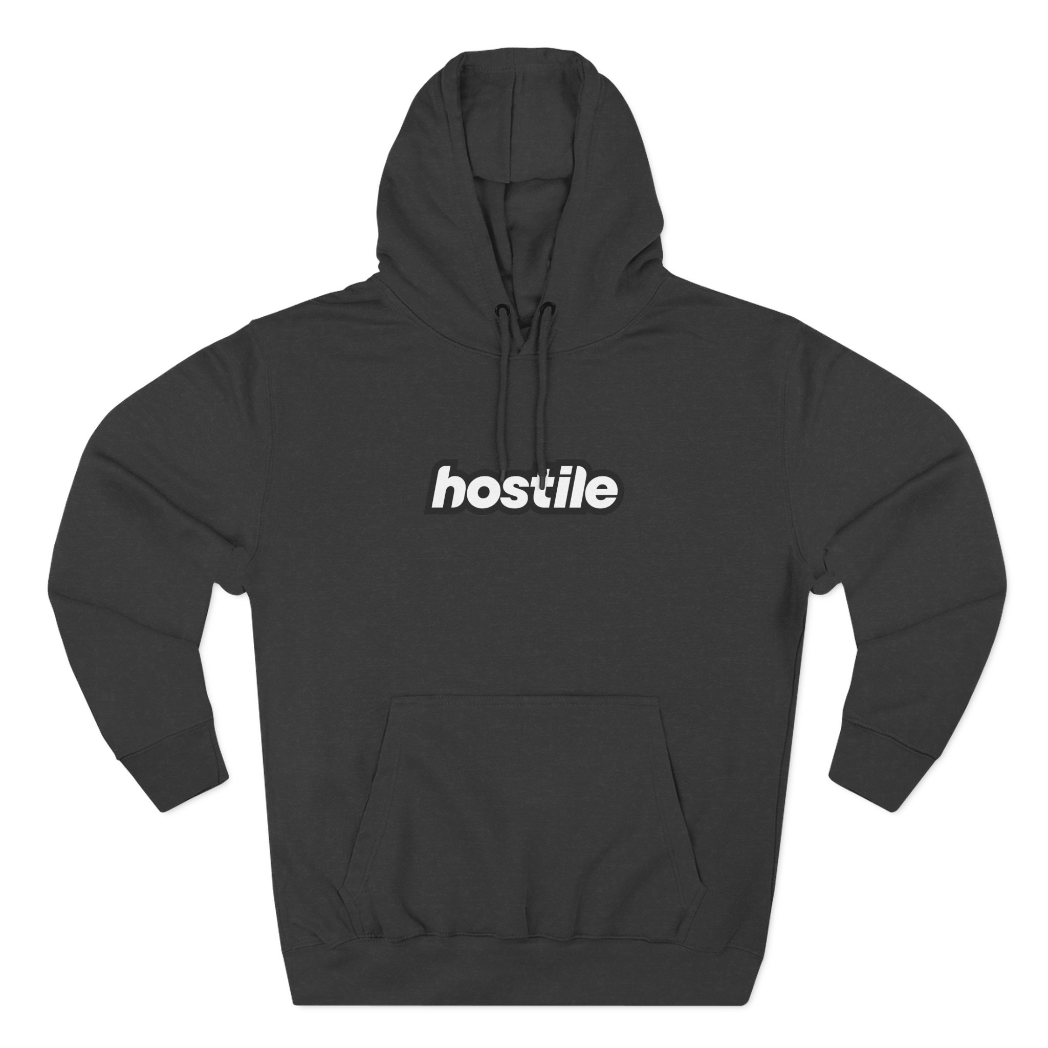 Copy of Copy of Hostile Logo Hoodie — Minimal Red Box Graphic Pullover - Image 13