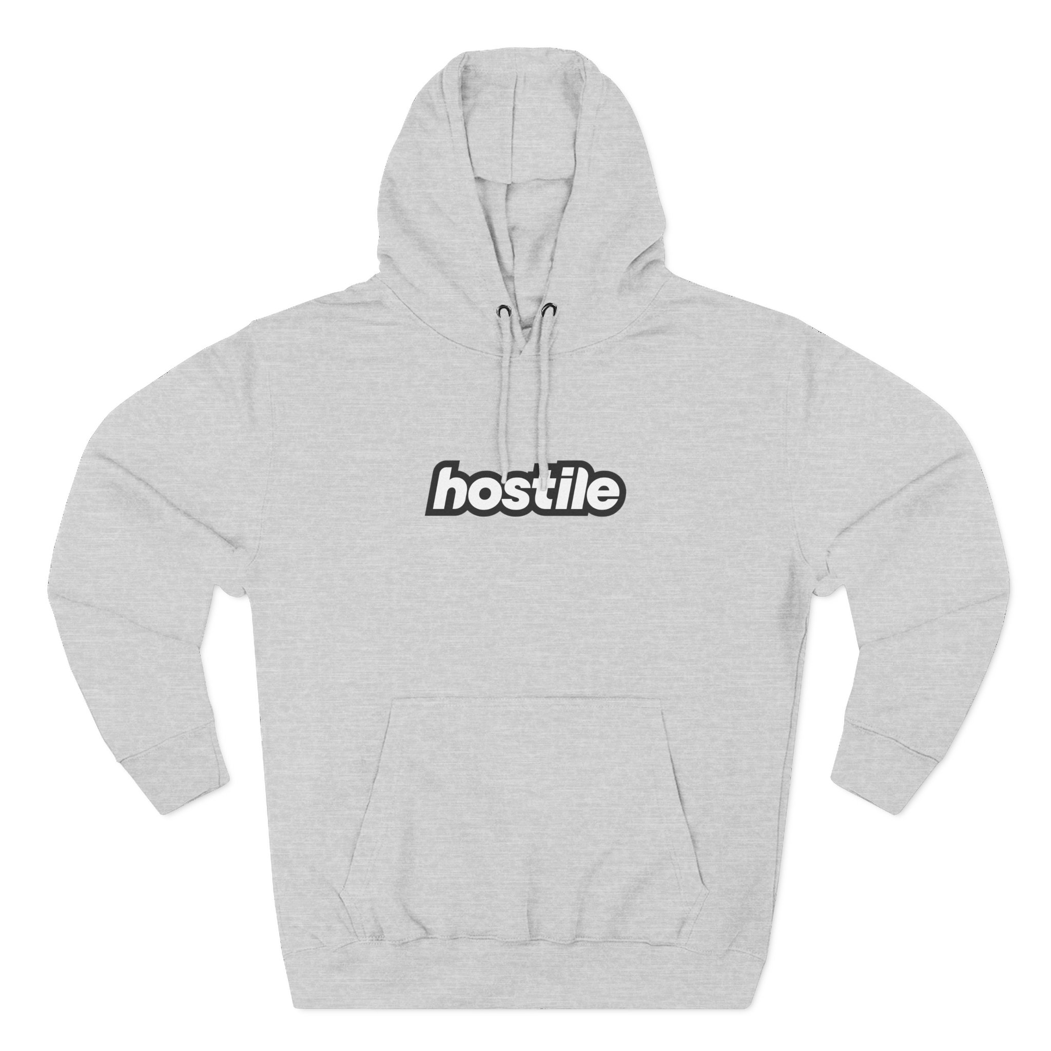 Copy of Copy of Hostile Logo Hoodie — Minimal Red Box Graphic Pullover - Image 9