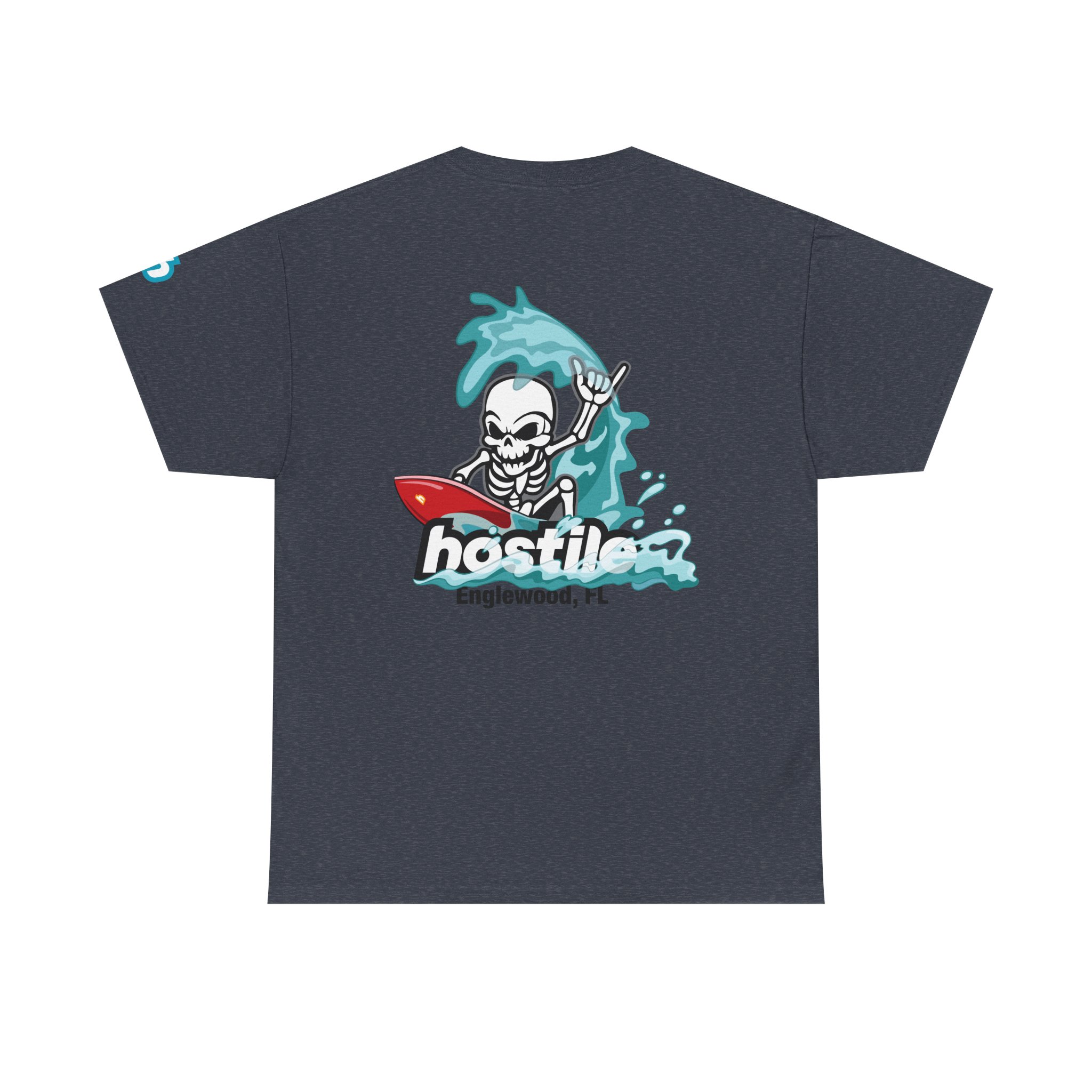 New Englewood FL Surf T-Shirt by Hostileride | Coastal Rebel Tee - Image 18
