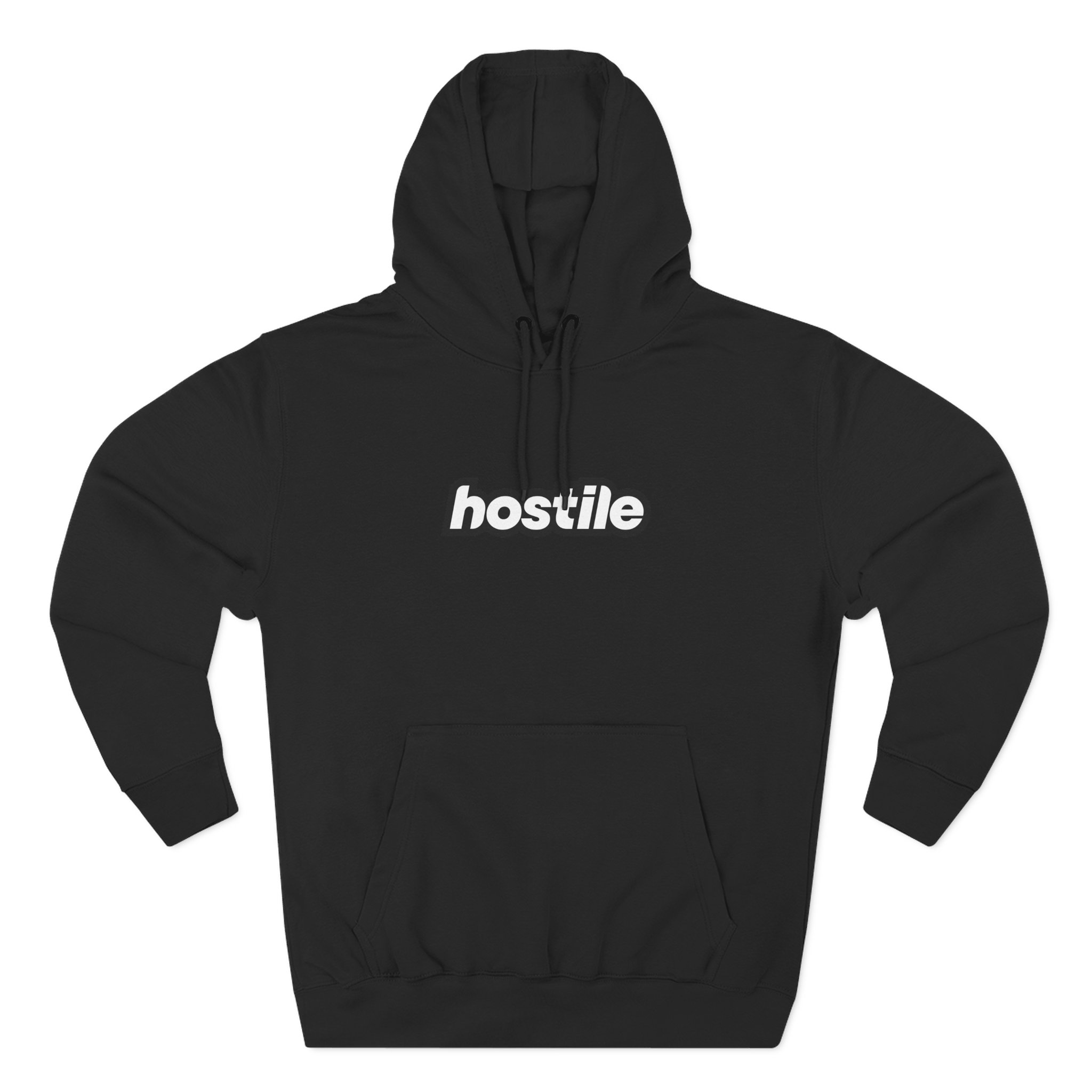 Copy of Copy of Hostile Logo Hoodie — Minimal Red Box Graphic Pullover - Image 5
