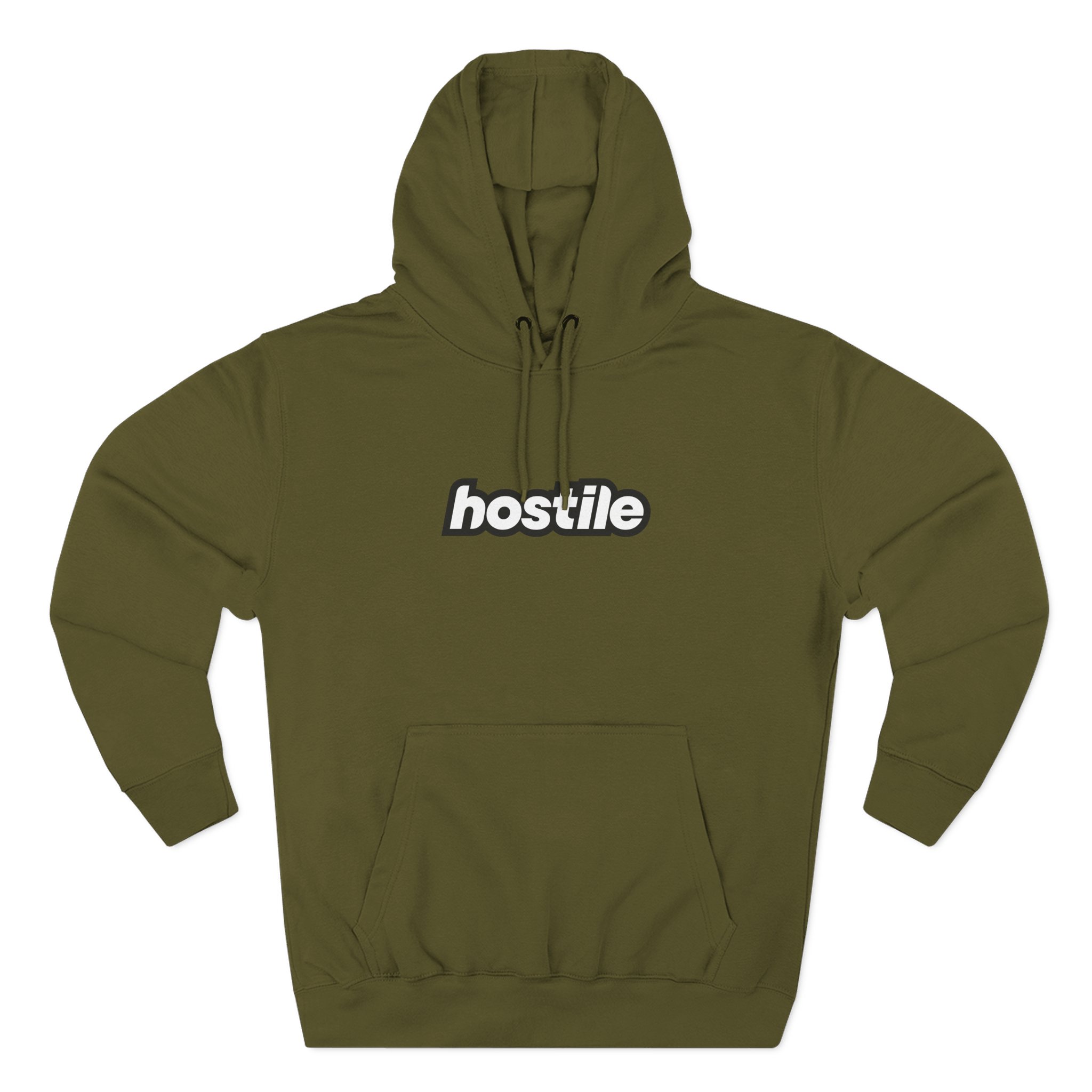 Copy of Copy of Hostile Logo Hoodie — Minimal Red Box Graphic Pullover - Image 25