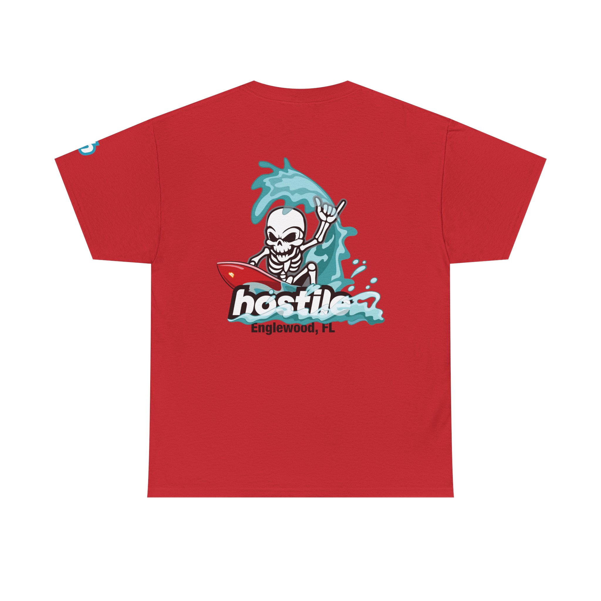 New Englewood FL Surf T-Shirt by Hostileride | Coastal Rebel Tee - Image 22