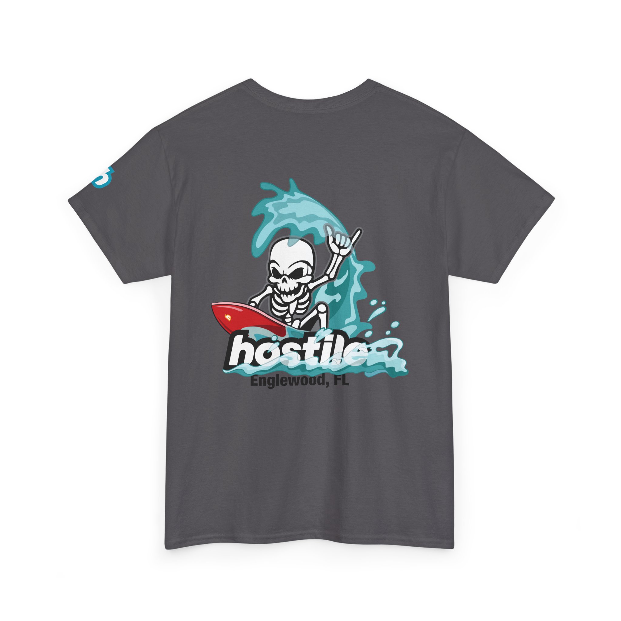 New Englewood FL Surf T-Shirt by Hostileride | Coastal Rebel Tee - Image 16