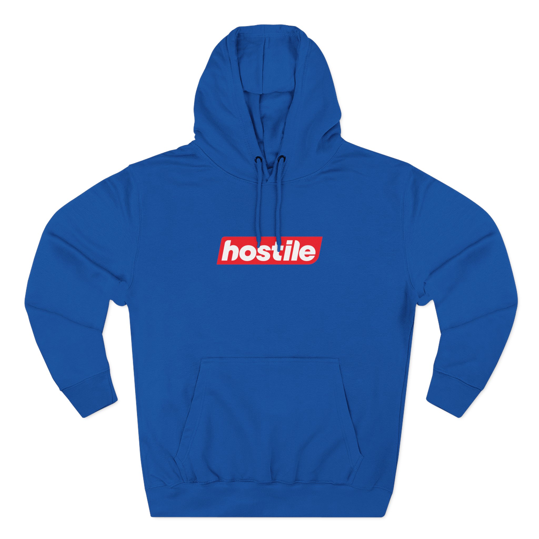 Hostile Logo Hoodie — Minimal Red Box Graphic Pullover - Image 37