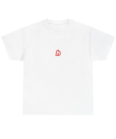 Minimalist Red Logo T‑Shirt — Small Center Chest Emblem